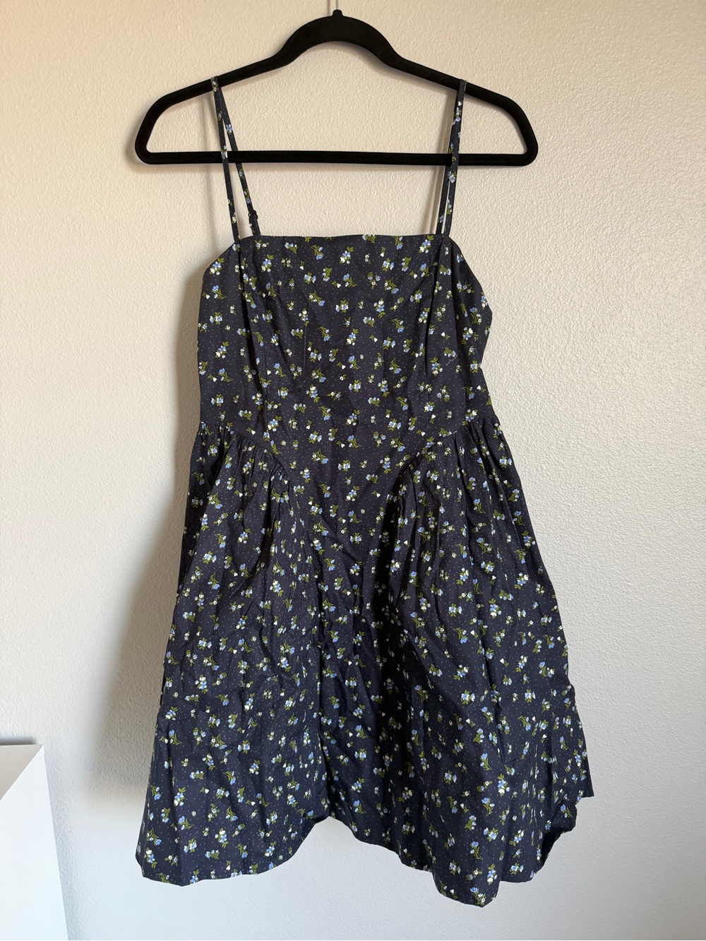 No Boundaries Black Floral Smocked Bodice Dress